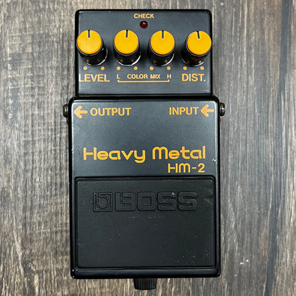 Top of Used Boss HM2 Heavy Metal Distortion Pedal TFW246