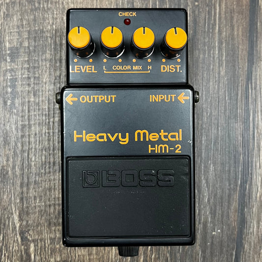 Top of Used Boss HM2 Heavy Metal Distortion Pedal TFW246
