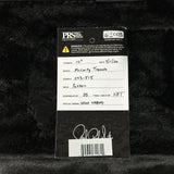 Hang tag for PRS Select Wood Library McCarty Trem 10 Top Emerald.
