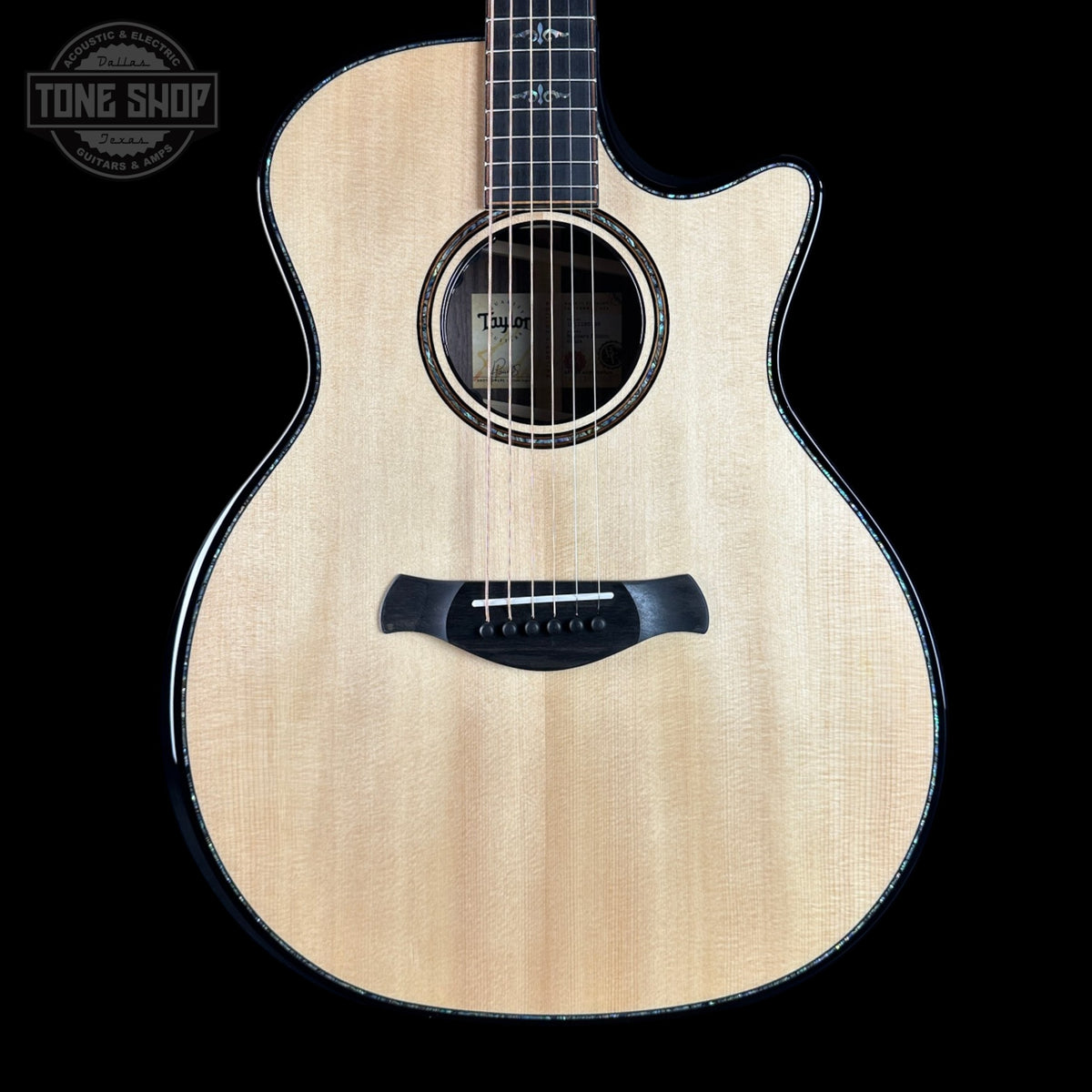 Taylor Builder's Edition 914ce Prototype Next Generation Acoustic guitar with a visible brand logo in the corner