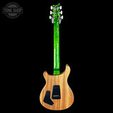 Full back of PRS Select Wood Library McCarty Trem 10 Top Emerald.