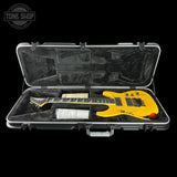 Jackson Custom Shop USA Special Edition Soloist Taxi Cab Yellow Nitro Tour Relic in case.