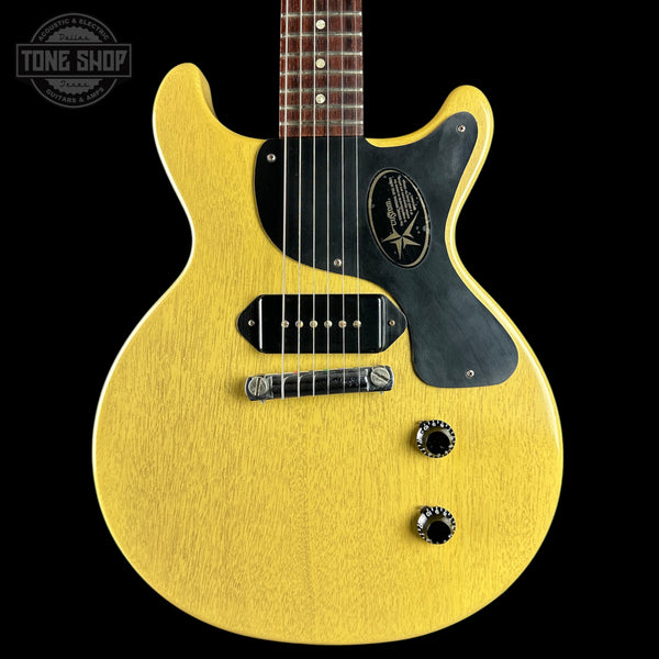 Front of Used 2007 Gibson Custom Shop 1958 Les Paul Jr TV Yellow.