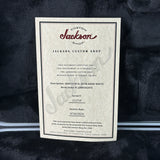 Certificate of authenticity for Jackson Custom Shop USA Special Edition Soloist Snow White.