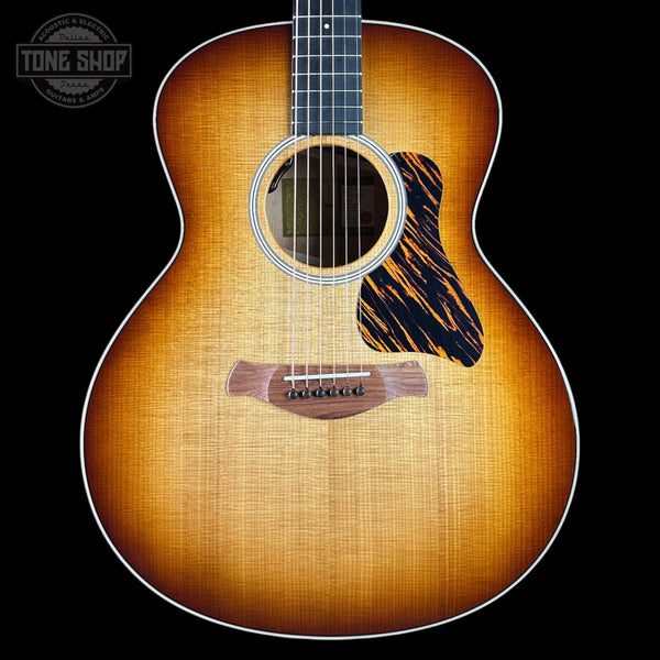 Taylor Gold Label 514e Prototype Sunburst Acoustic guitar with a sunburst finish on a black background, featuring the Tone Shop logo.