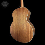 Taylor Gold Label 514e Prototype Sunburst Back view of a wooden acoustic guitar with 'Tone Shop' branding.