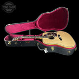 Gibson Hummingbird Custom Koa Antique Natural in case.