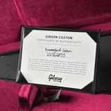 Certificate of authenticity for Gibson Hummingbird Custom Koa Antique Natural.