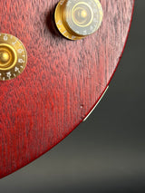 Wear on body of Used 2009 Gibson Les Paul Studio Faded Cherry Red.