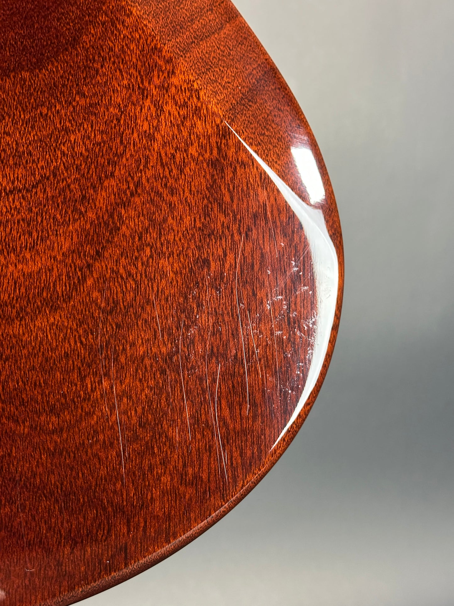 Scratches on back of Used PRS McCarty 594 Singlecut 10-Top Tobacco Sunburst.