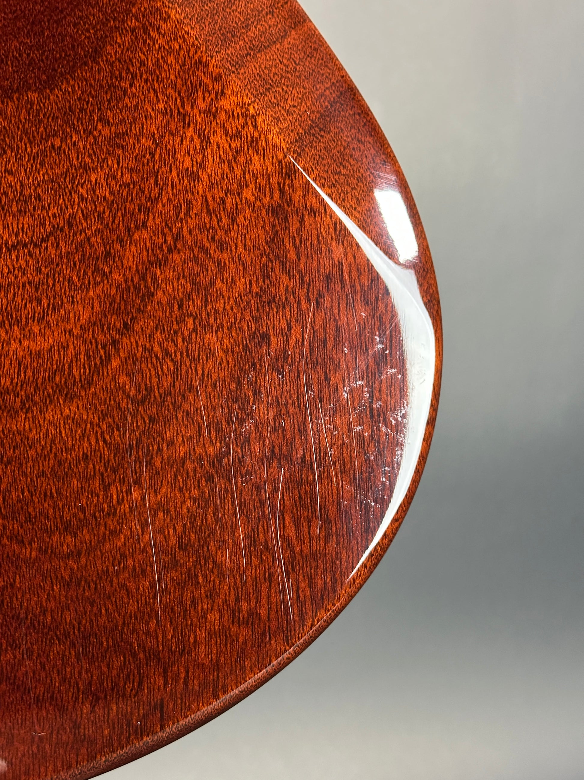 Scratches on back of Used PRS McCarty 594 Singlecut 10-Top Tobacco Sunburst.