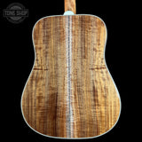 Back of Gibson Hummingbird Custom Koa Antique Natural.