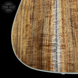 Back angle of Gibson Hummingbird Custom Koa Antique Natural.