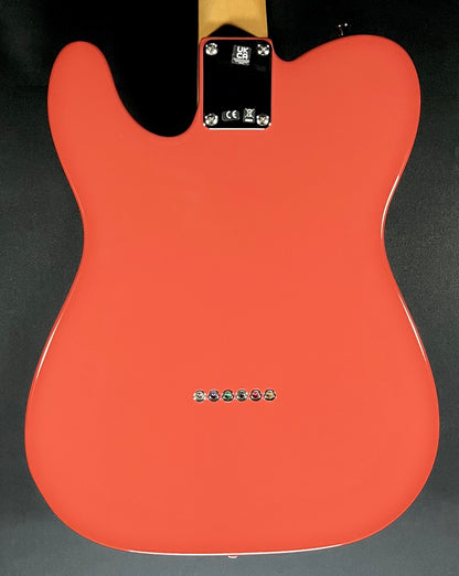 Back of Used 2023 Fender Vintera 2 60's  RW Telecaster Fiesta Red w/bag TFW242