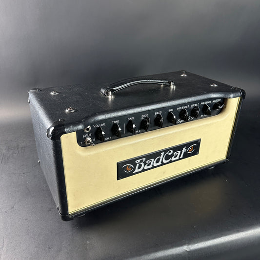 BadCat guitar amplifier head on a gray background