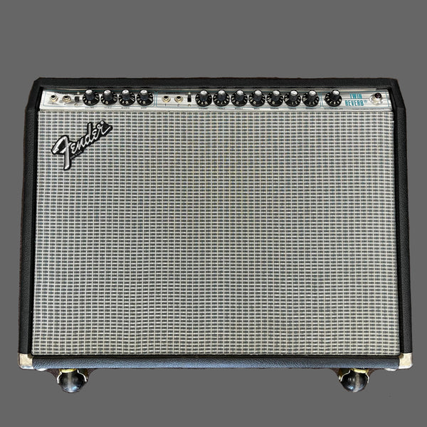 Front of Used 1979 Fender Silverface Twin Reverb (135W Ultralinear) TFW2854