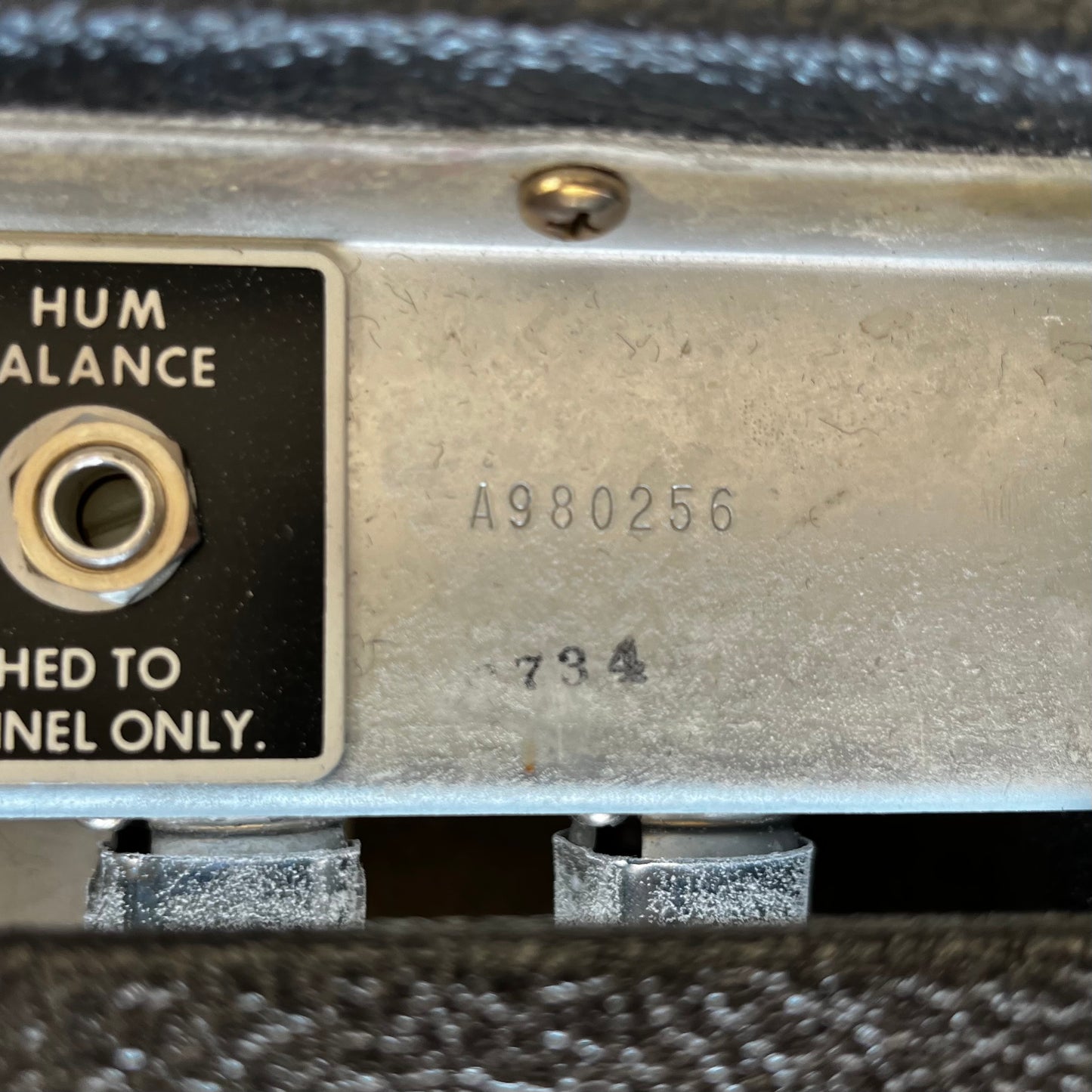 Serial on back of Used 1979 Fender Silverface Twin Reverb (135W Ultralinear) TFW2854