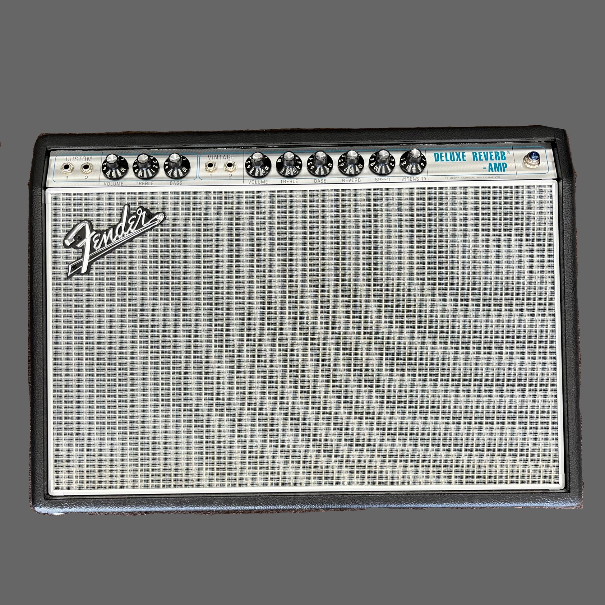 Front of Used 2021 Fender 68 Custom Deluxe Reverb 1X12" 22 Watts Tube Amplifier TFW2852