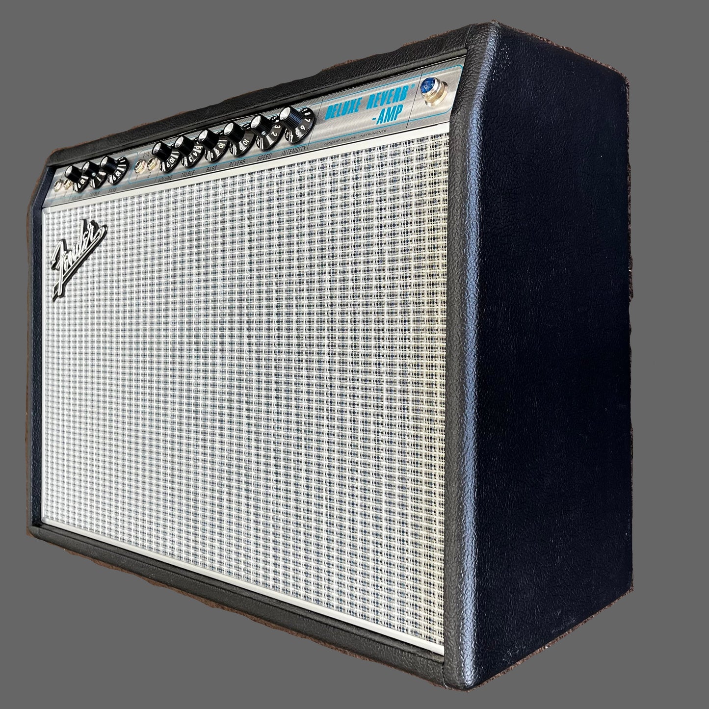 Side of Used 2021 Fender 68 Custom Deluxe Reverb 1X12" 22 Watts Tube Amplifier TFW2852