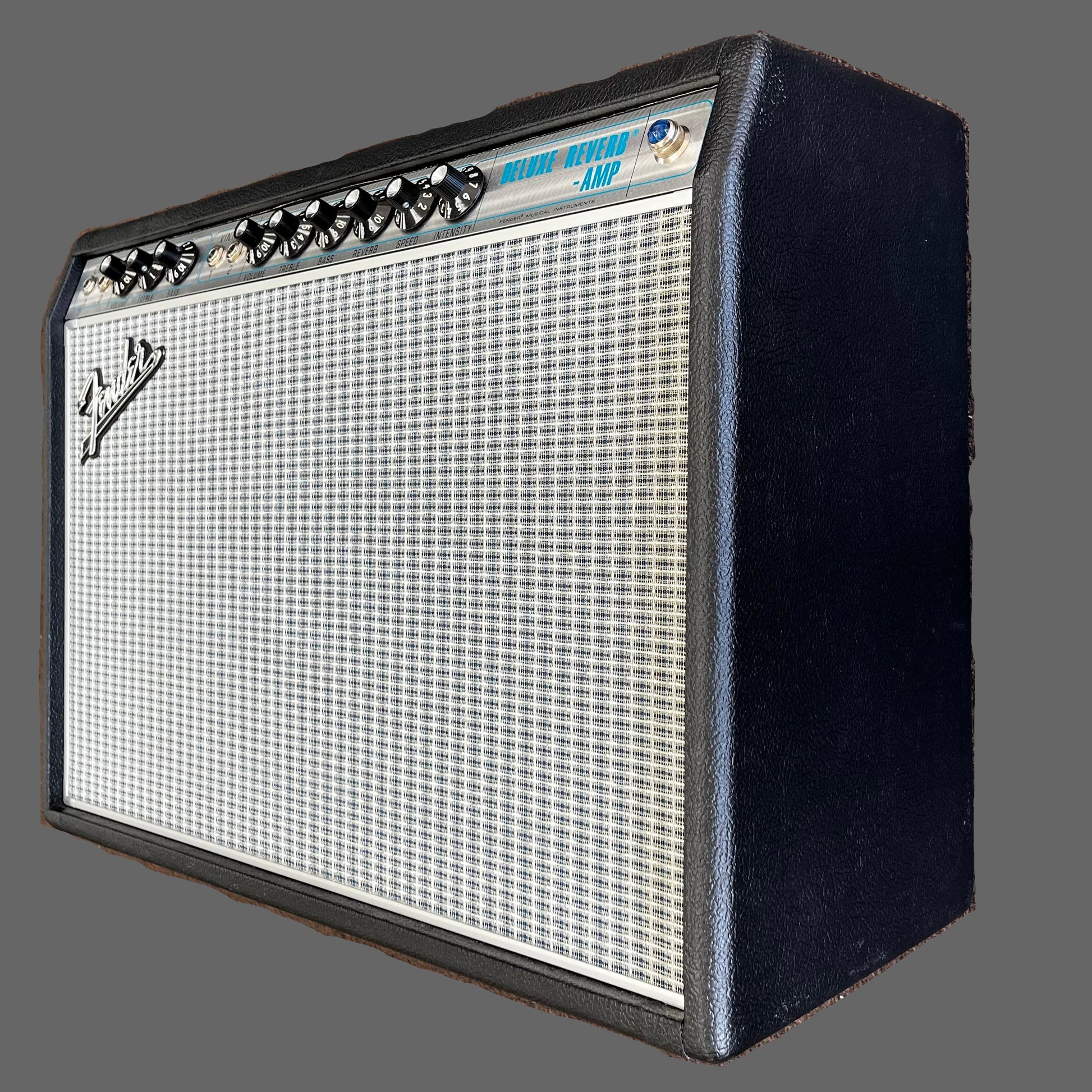 Side of Used 2021 Fender 68 Custom Deluxe Reverb 1X12" 22 Watts Tube Amplifier TFW2852