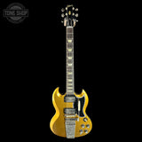 Full front of Used Gibson Custom 1964 SG Murphy Lab Ultra Light Aging Double Gold.