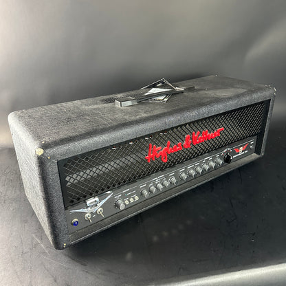 Hughes & Kettner guitar amplifier head on a gray background
