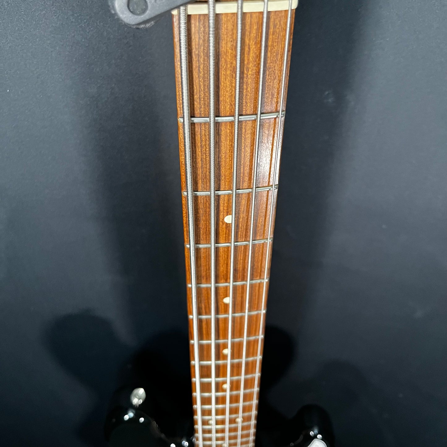 Fret board of Used 2008 Fender Standard Jazz Bass V Black TFW2710