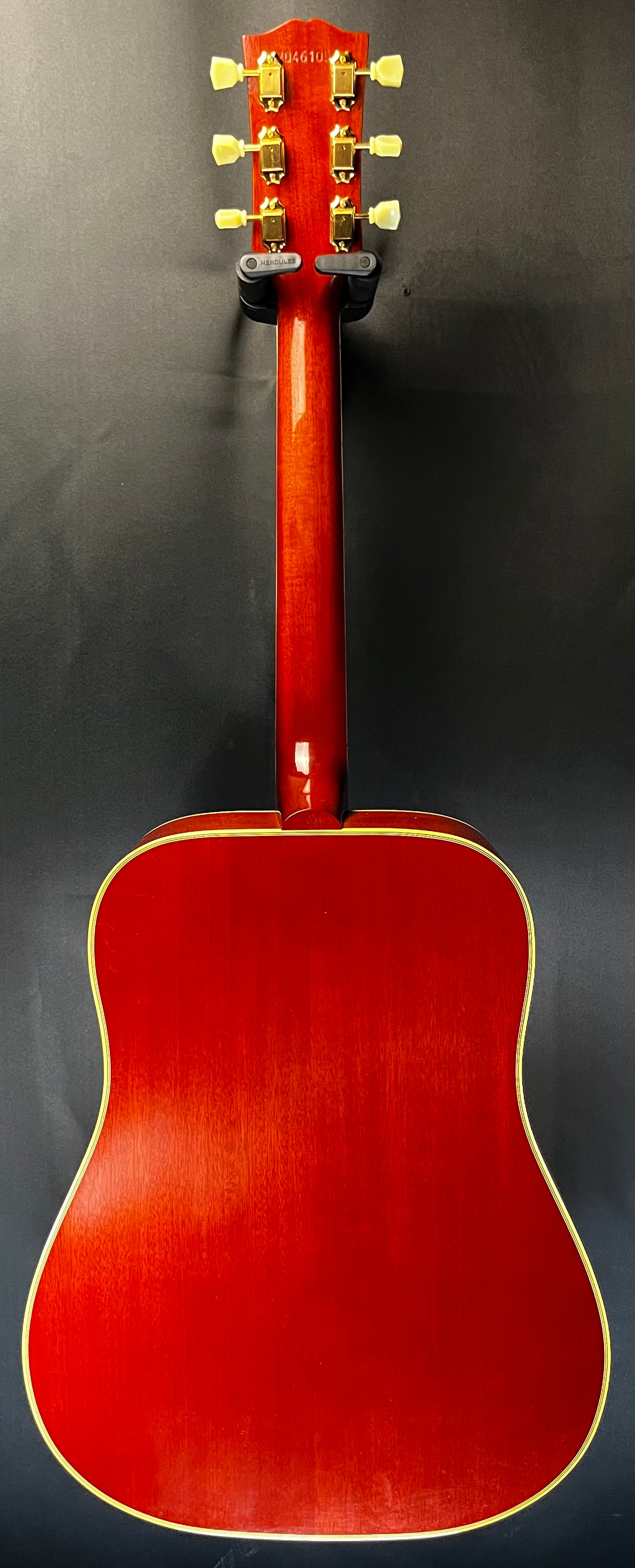 Full Back of Used Gibson Custom Shop 1960 Hummingbird with Fixed Bridge  Heritage Cherry Sunburst VOS w/case TFW269