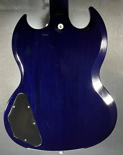 Back of Used Gibson Modern SG Blueberry Fade w/case TFW278