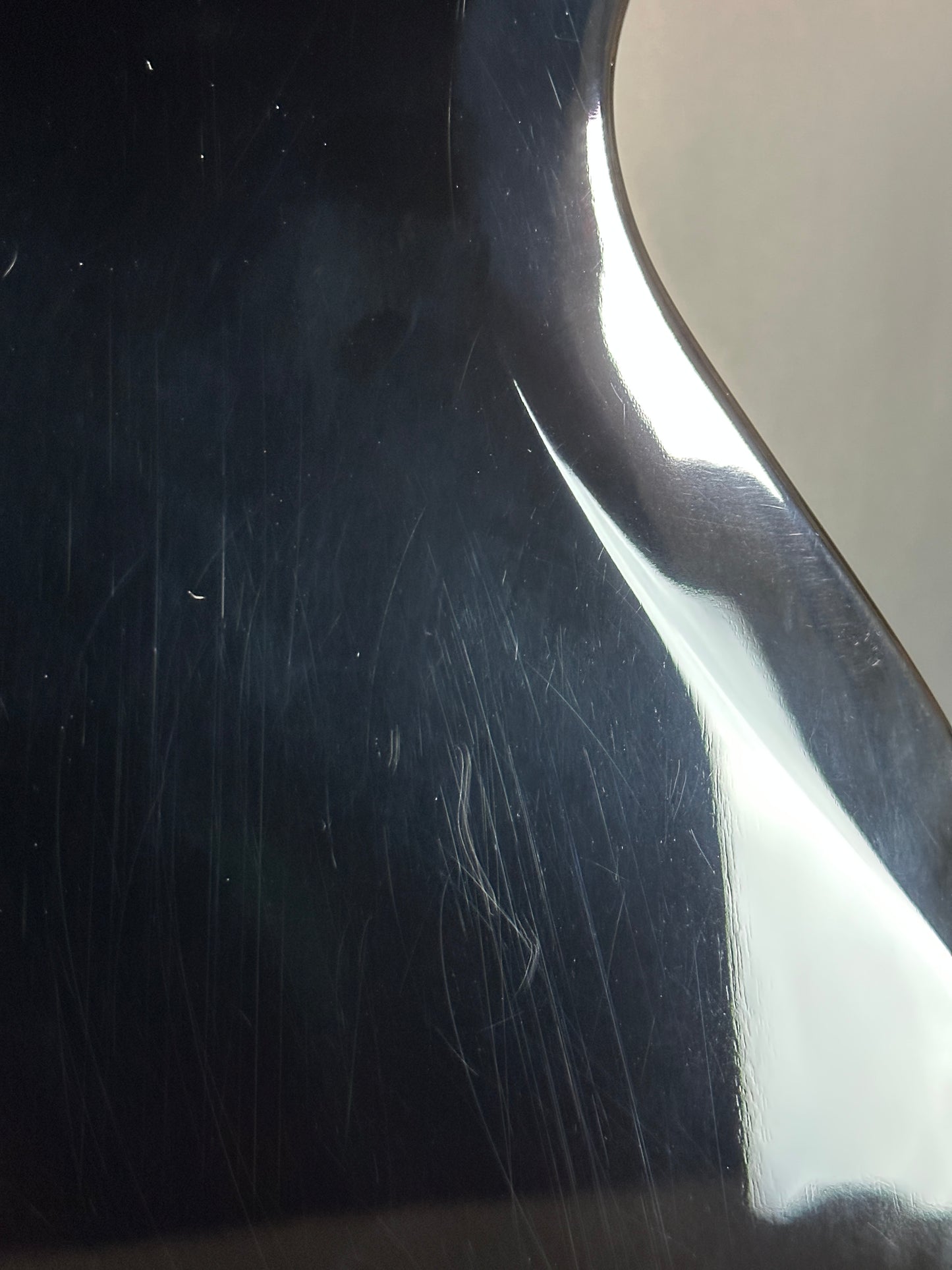 Back of Used PRS McCarty 594 Singlecut 10-Top Charcoal Burst.