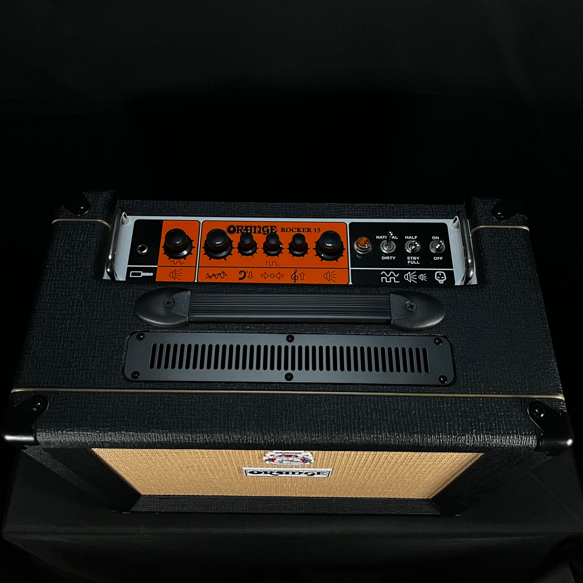 Top of Used Orange Rocker 15 w/Celestion G15 Speaker TFW282