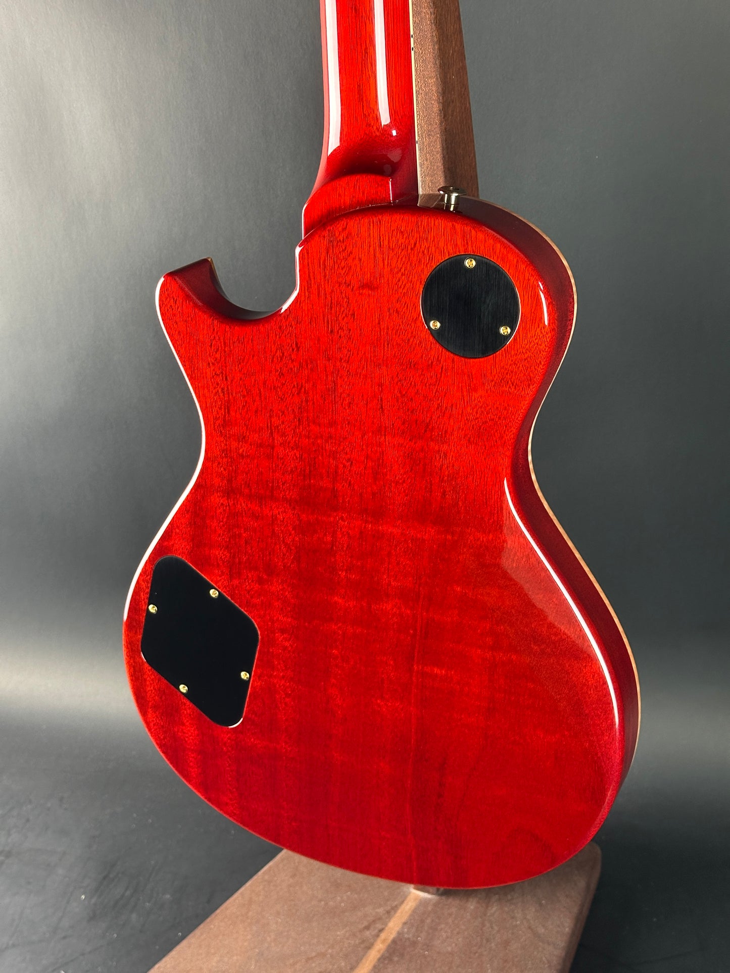 Back angle of Used PRS McCarty 594 Singlecut 10-Top McCarty Sunburst.