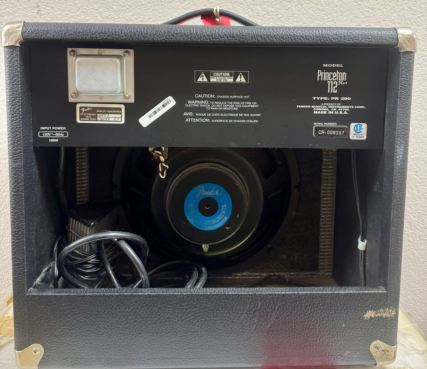 Used Fender Princeton 112 TFW3067