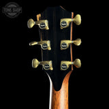 Back of headstock of Taylor Next Generation PS14ce Sinker Redwood / Honduran Rosewood.