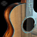 Shoulder of Taylor Next Generation PS14ce Sinker Redwood / Honduran Rosewood.