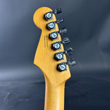 Back of headstock of Used 2020 Fender American Ultra Stratocaster Ultraburst.