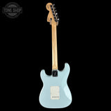 Full back of Fender Custom Shop Yngwie Malmsteen Strat Sonic Blue.