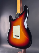 Back angle of Used 2020 Fender American Ultra Stratocaster Ultraburst.
