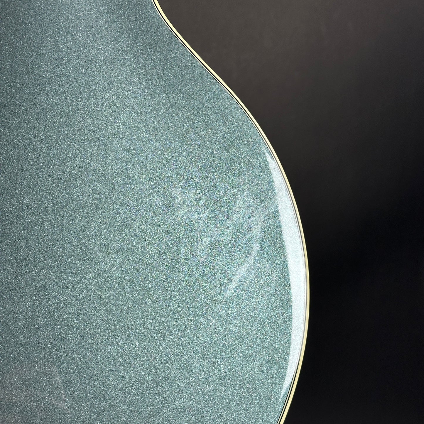 Wear on back of Used Gretsch G2655T Streamliner Stirling Green.