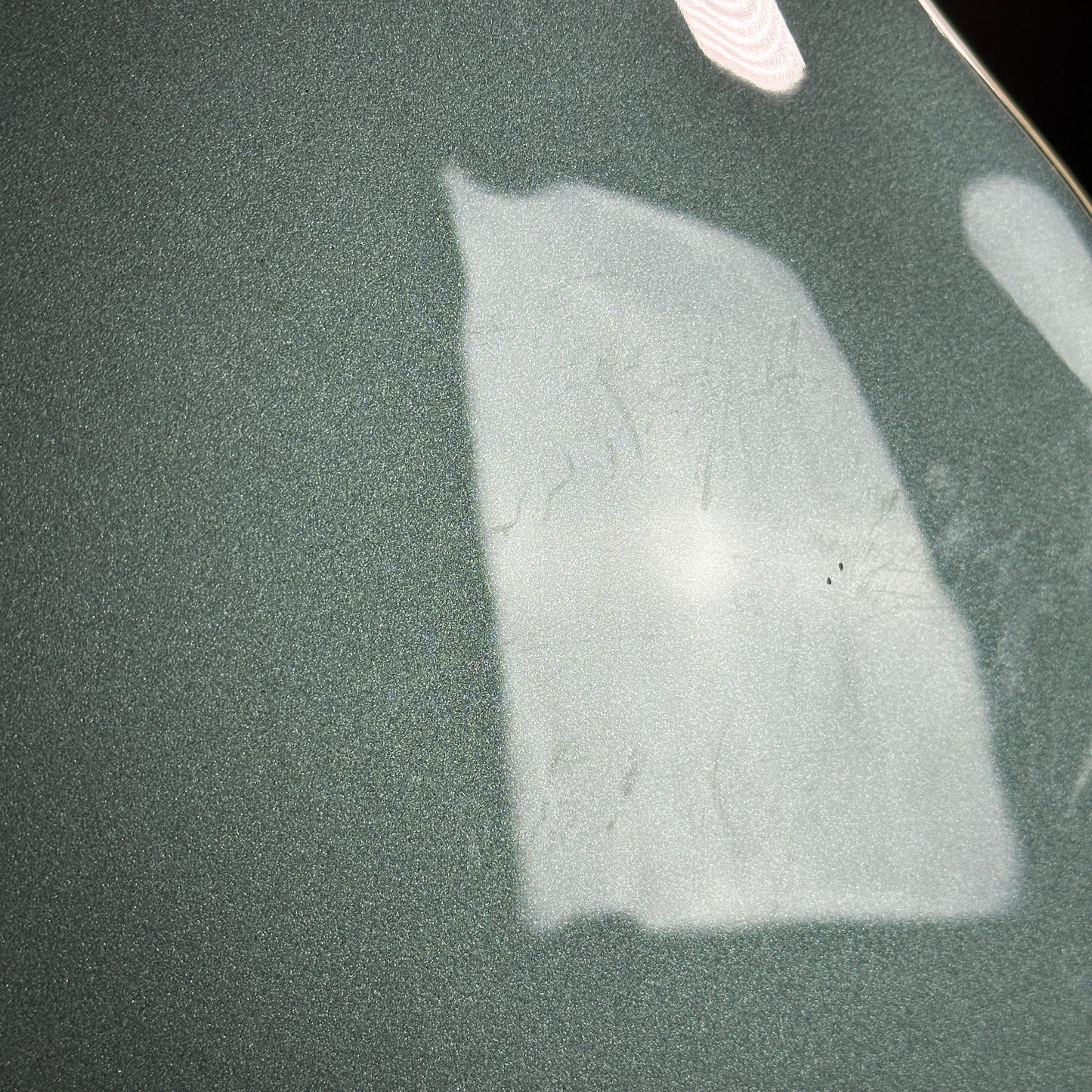Scratches on back of Used Gretsch G2655T Streamliner Stirling Green.