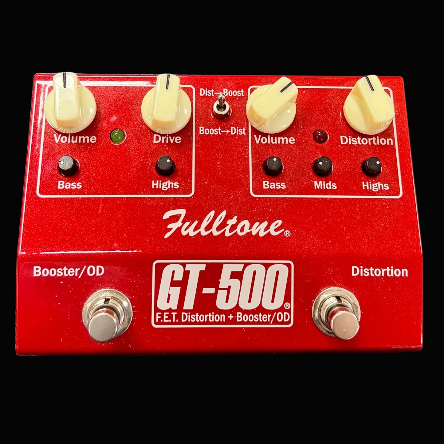 Used Fulltone GT-500  Overdrive / Distortion / Booster Pedal w/Box TSS6800