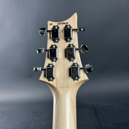 Back of headstock of Used 2023 PRS Myles Kennedy Signature Black.