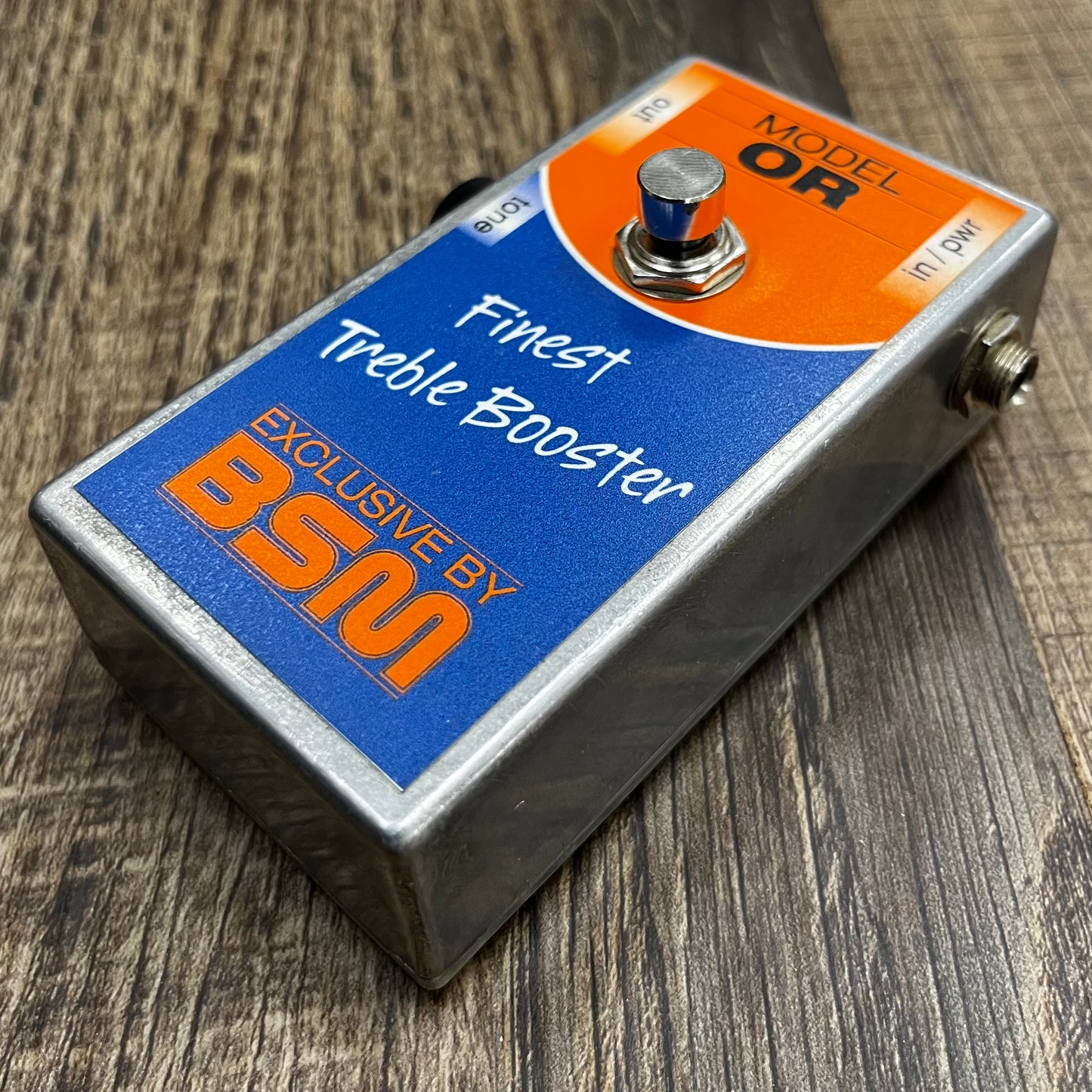 Side of Used BSM Model OR "Finest Treble Boost" Pedal w/Box TFW309