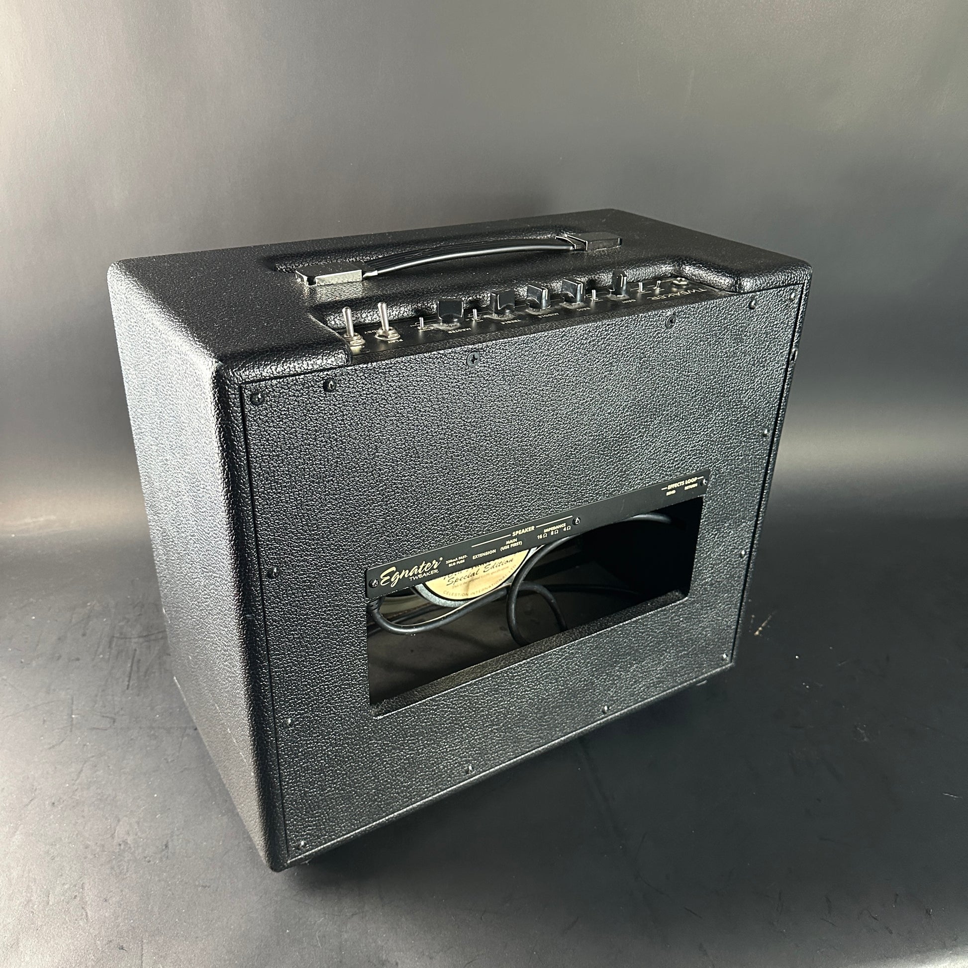 Back angle of Used Egnater Tweaker Combo.