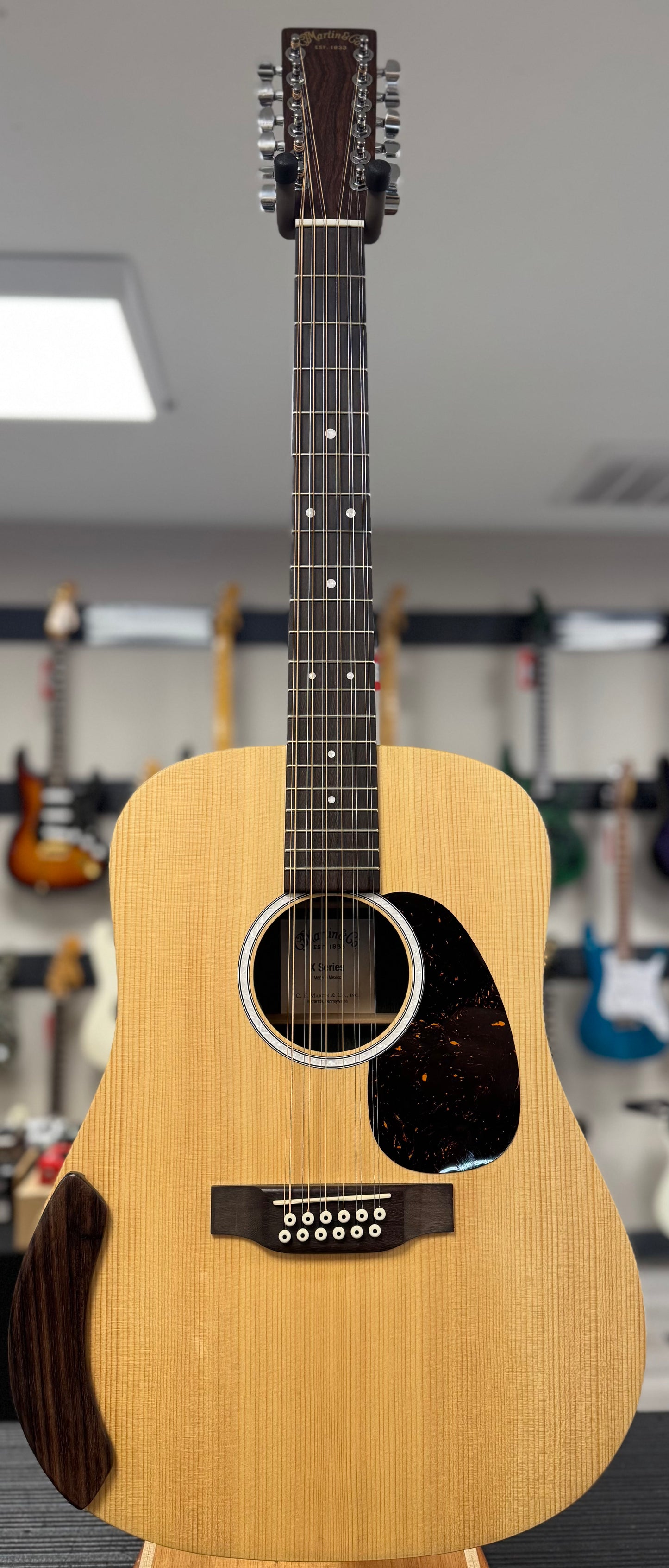 Front of whole Used Martin D-X2 12 String w/bag TSS6369