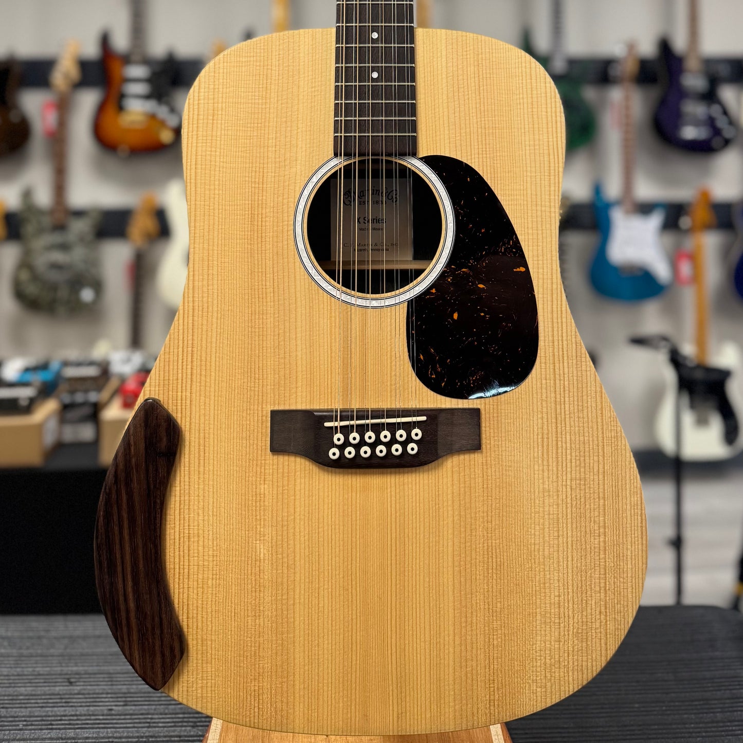 Front of body of Used Martin D-X2 12 String w/bag TSS6369