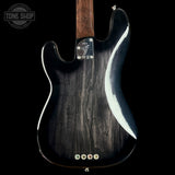 Back of Fender Custom Shop Postmodern Precision Bass RW DLX Closet Classic Ebony Transparent.