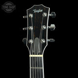 Headstock of Used 2005 Taylor T5-S Flame Blue.