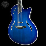 Front angle of Used 2005 Taylor T5-S Flame Blue.