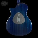 Back of Used 2005 Taylor T5-S Flame Blue.